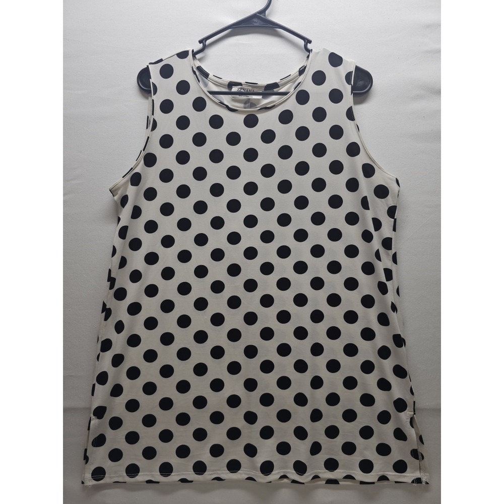 Zanzea Women's L Polka Dot Tank Coquette Spring Basics‎ Career Casual